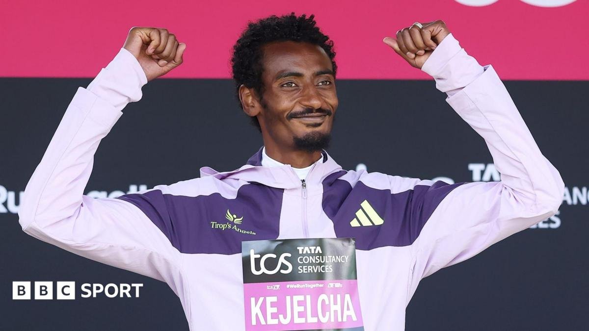Kejelcha breaks men's half marathon world record by 29 seconds