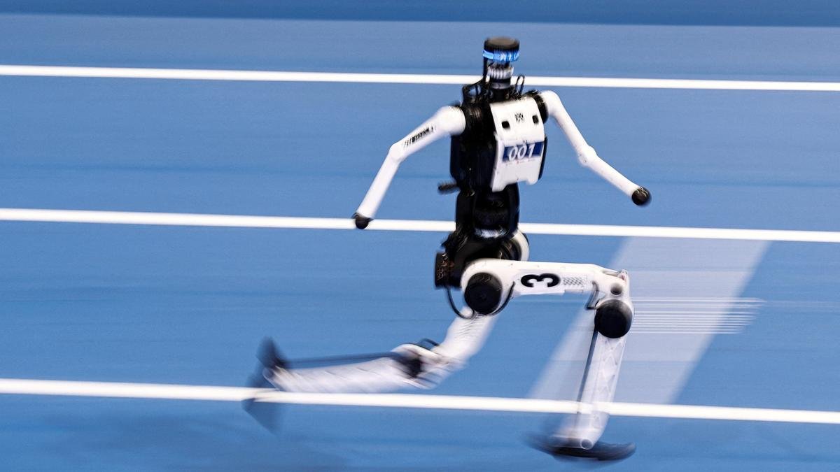 Chinese humanoid robots smash human records in 100m sprint and high jump at Beijing robot games