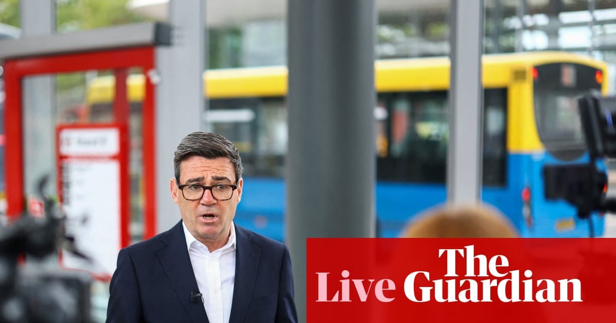 Burnham confirms West Midlands to take public control of local bus network – UK politics live
