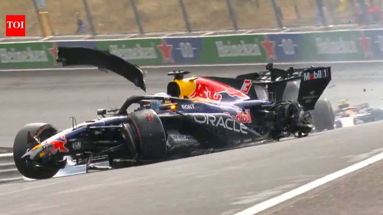 Watch: Max Verstappen’s horrific Dutch GP crash as Norris wins chaotic race