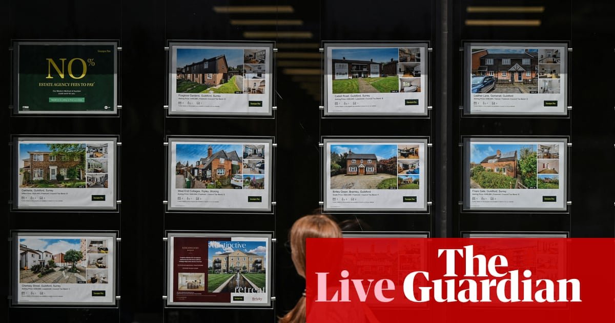 Biggest August fall in British house prices since 2018 – business live
