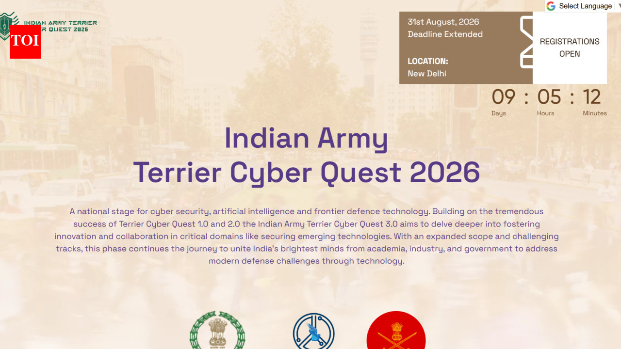 Indian Army Terrier Cyber Quest 2026 hackathon registration begins: Check who can apply and key details