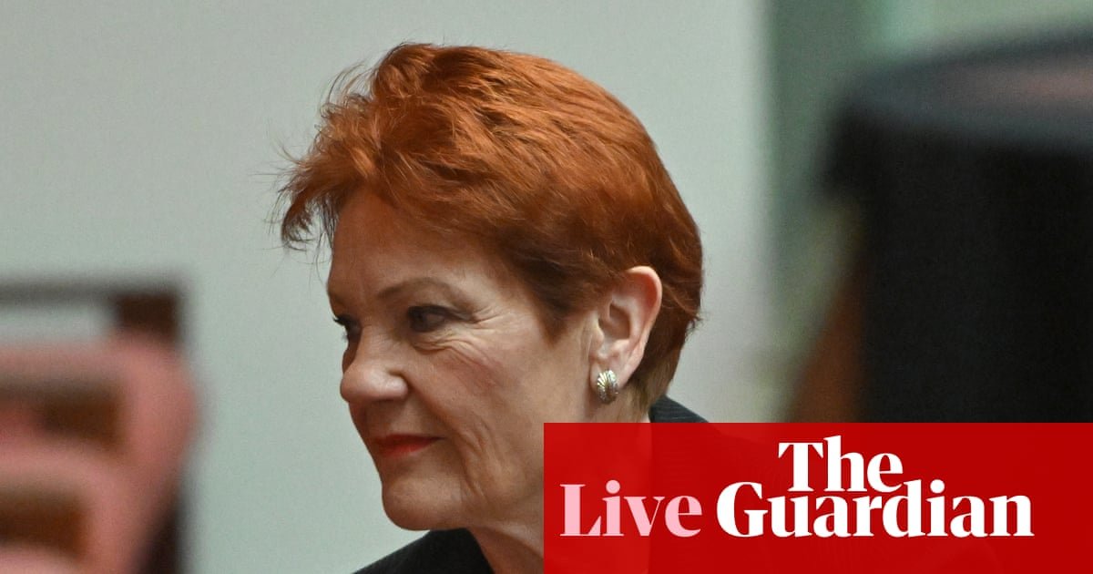 Australia politics live: One Nation files three years of overdue financial returns hours before deadline