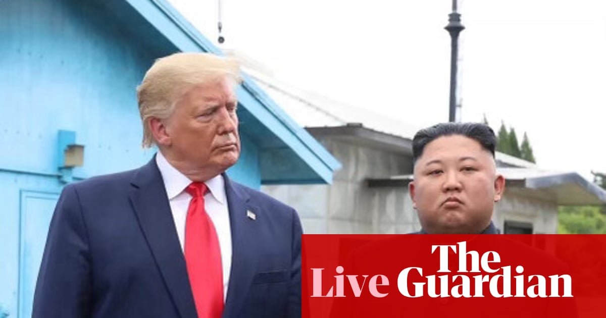 Trump cuts military drills with South Korea citing ‘very good relationship’ with Kim Jong-un – US politics live