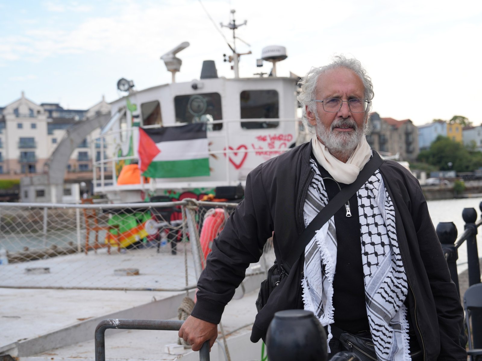 Boat sets sail from Bristol, aiming to break Israel’s siege of Gaza