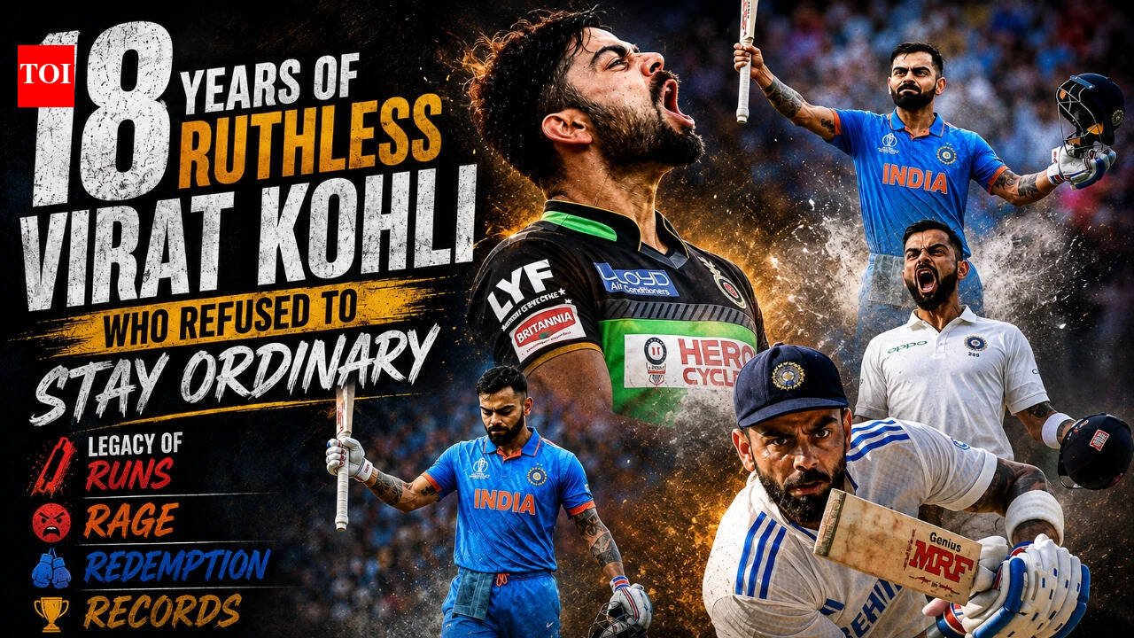 18 years of ruthless Virat Kohli: The man who refused to stay ordinary