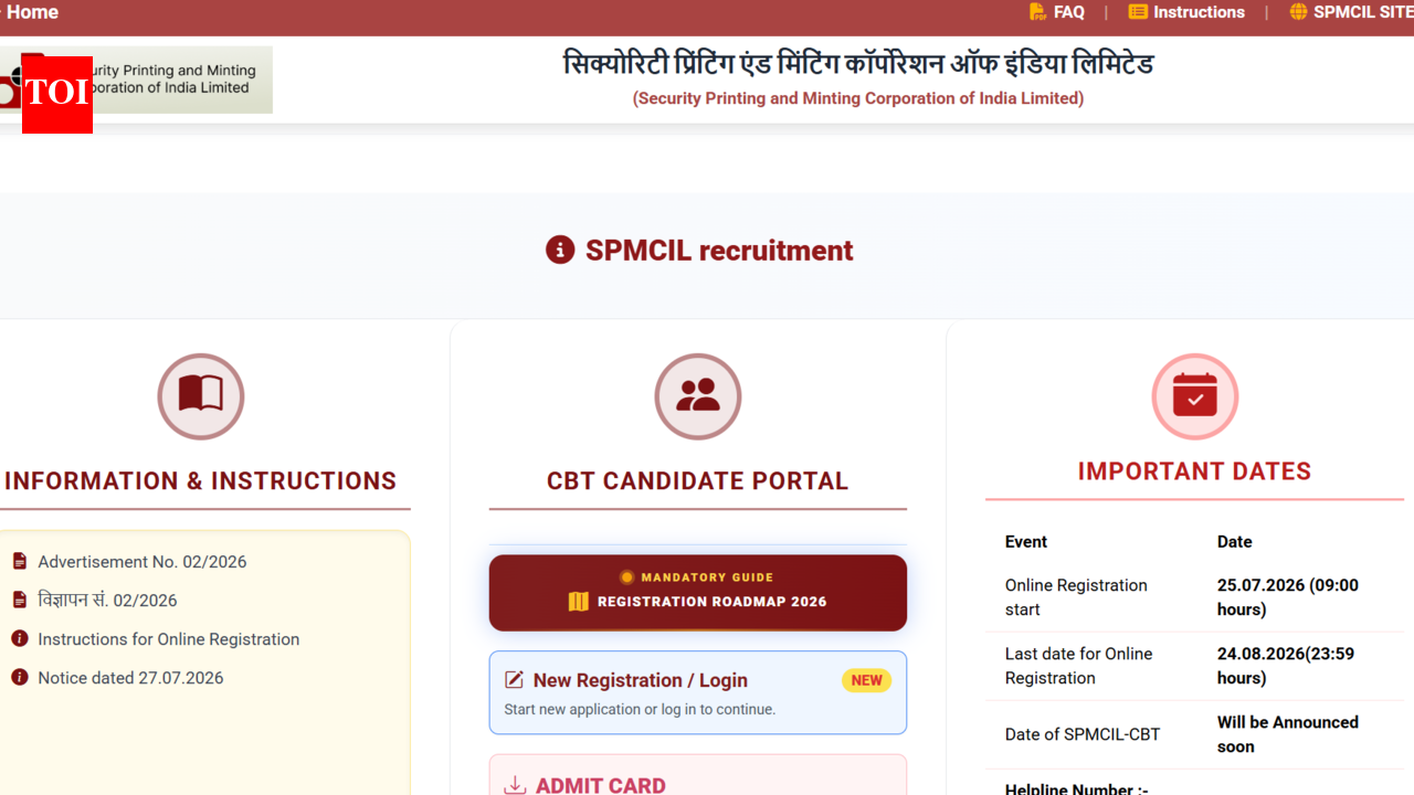 SPMCIL recruitment 2026: Registration ends tomorrow for Deputy Manager, Assistant Manager posts; check how to apply