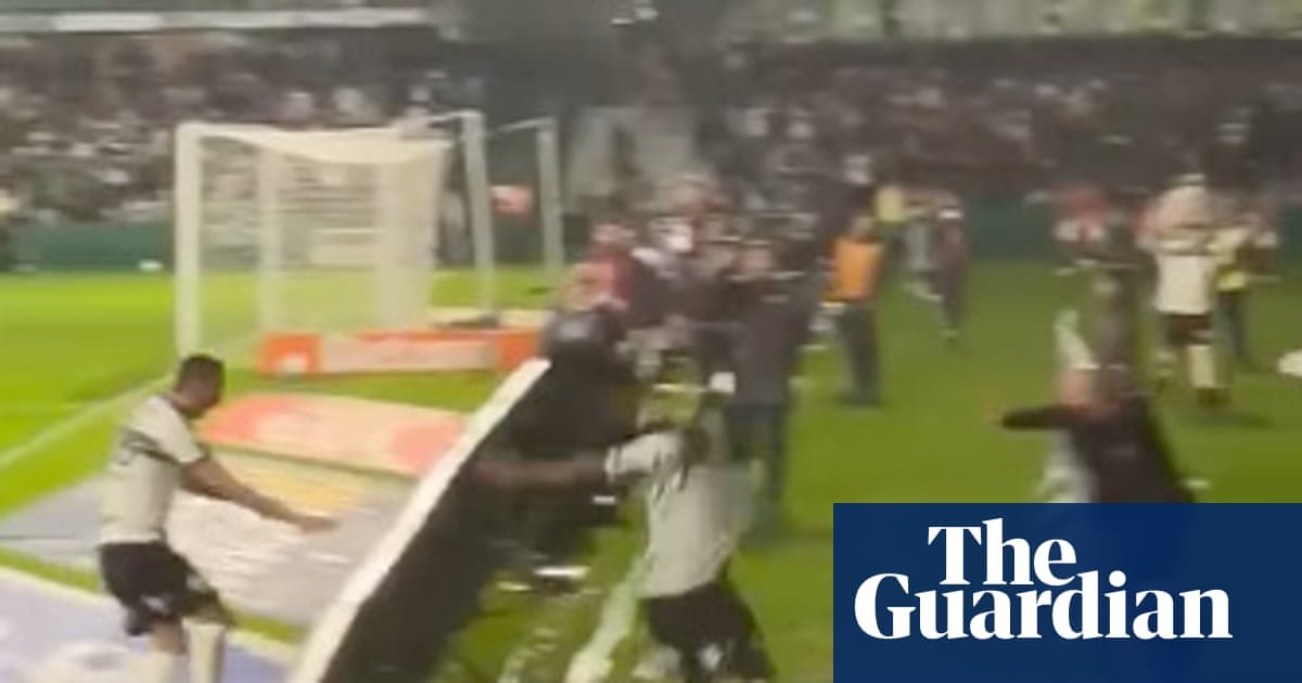 Brazilian footballer falls down hole celebrating goal that was then disallowed