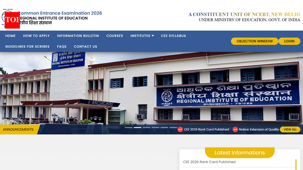 NCERT declares RIE CEE 2026 result at cee.ncert.gov.in: Direct link to download rank card here