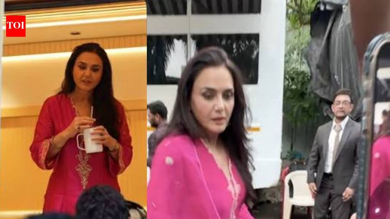 Preity Zinta reacts to viral video claiming she ignored Aamir Khan