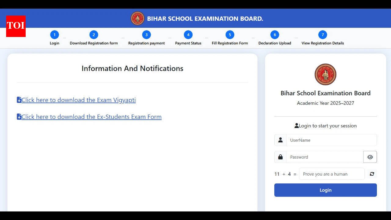 BSEB 2027 dummy registration card: Correction window extended for Class 10, 12 board exams; check details here