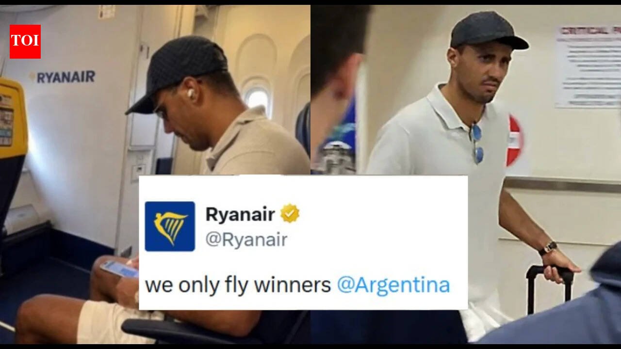Ryanair mocks Argentina after World Cup winner Rodri spotted on ultra-low-budget flight