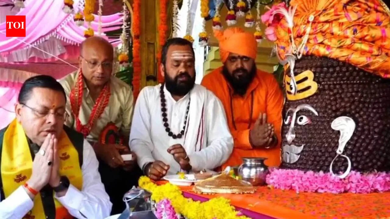 Uttarakhand CM Dhami joins Tapkeshwar Mahadev Shobha Yatra