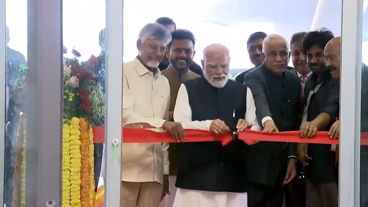 PM Narendra Modi inaugurates ASR International Airport at Bhogapuram