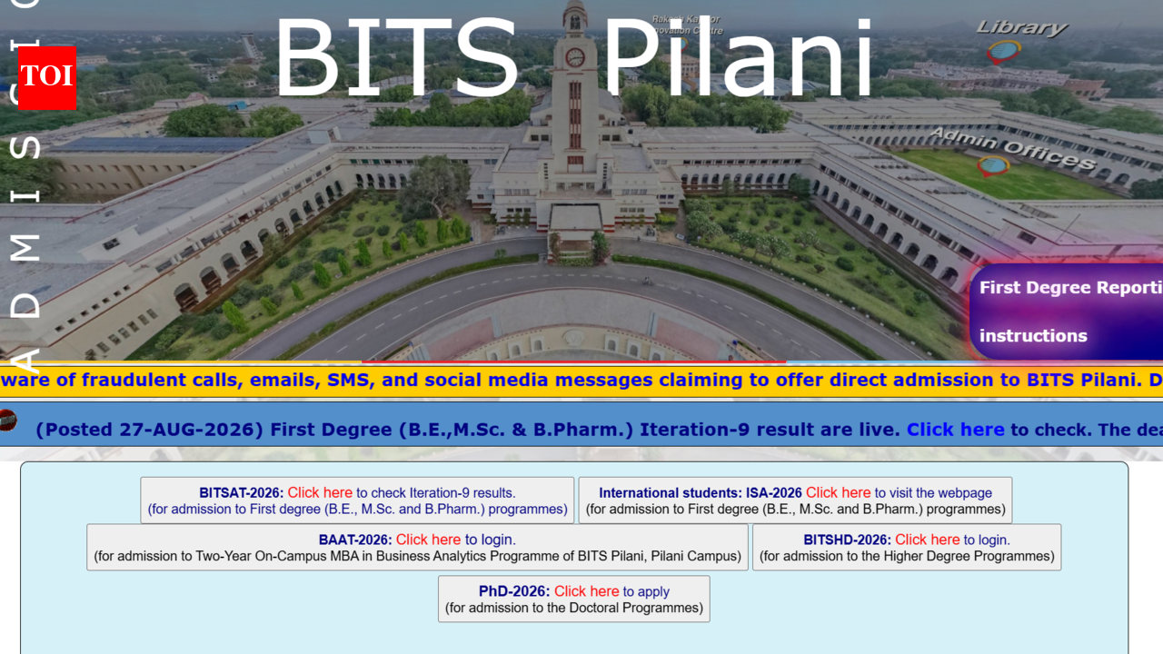 BITSAT 2026 Iteration 9 result out; check direct link to download and key details