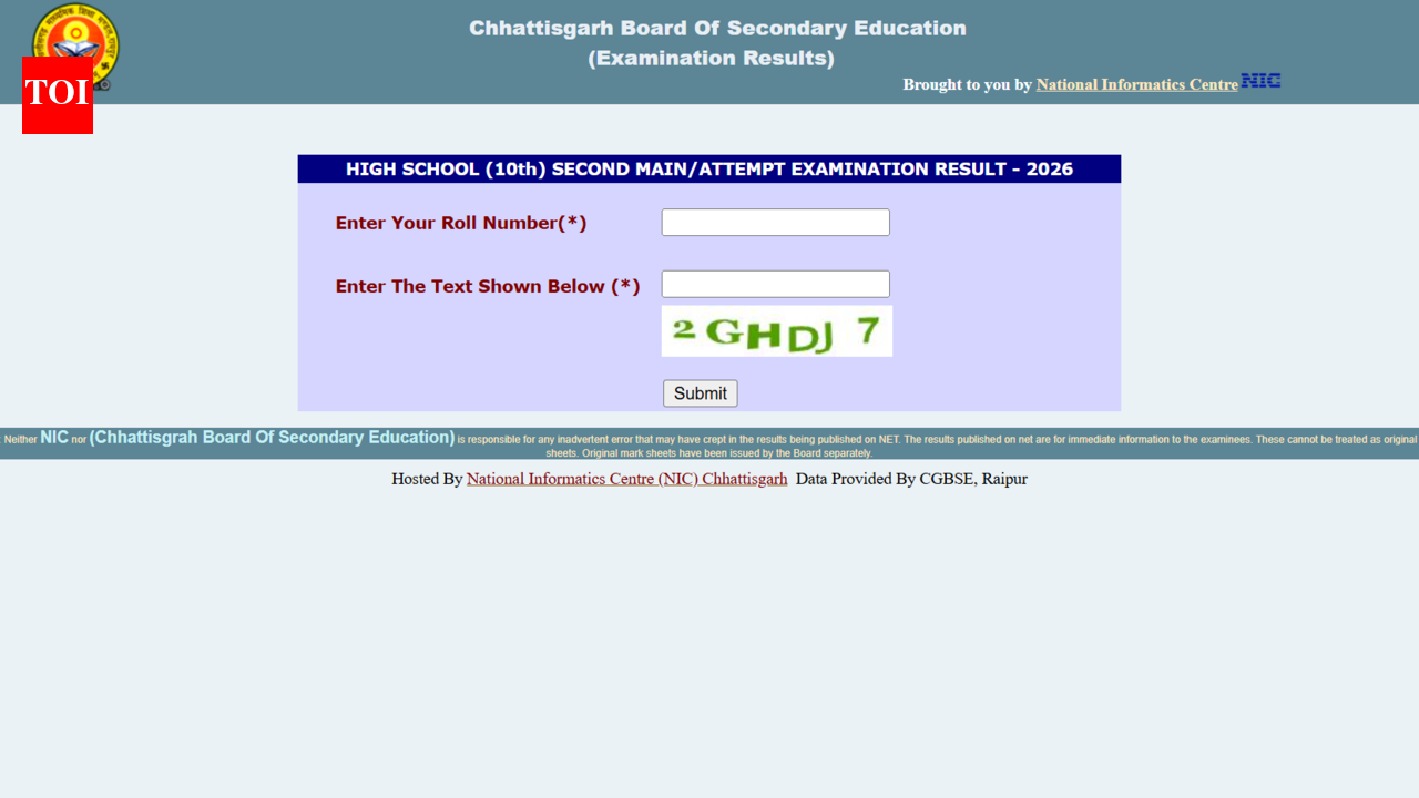 CG Board second main result 2026 declared for Class 10, 12: Direct link to download here