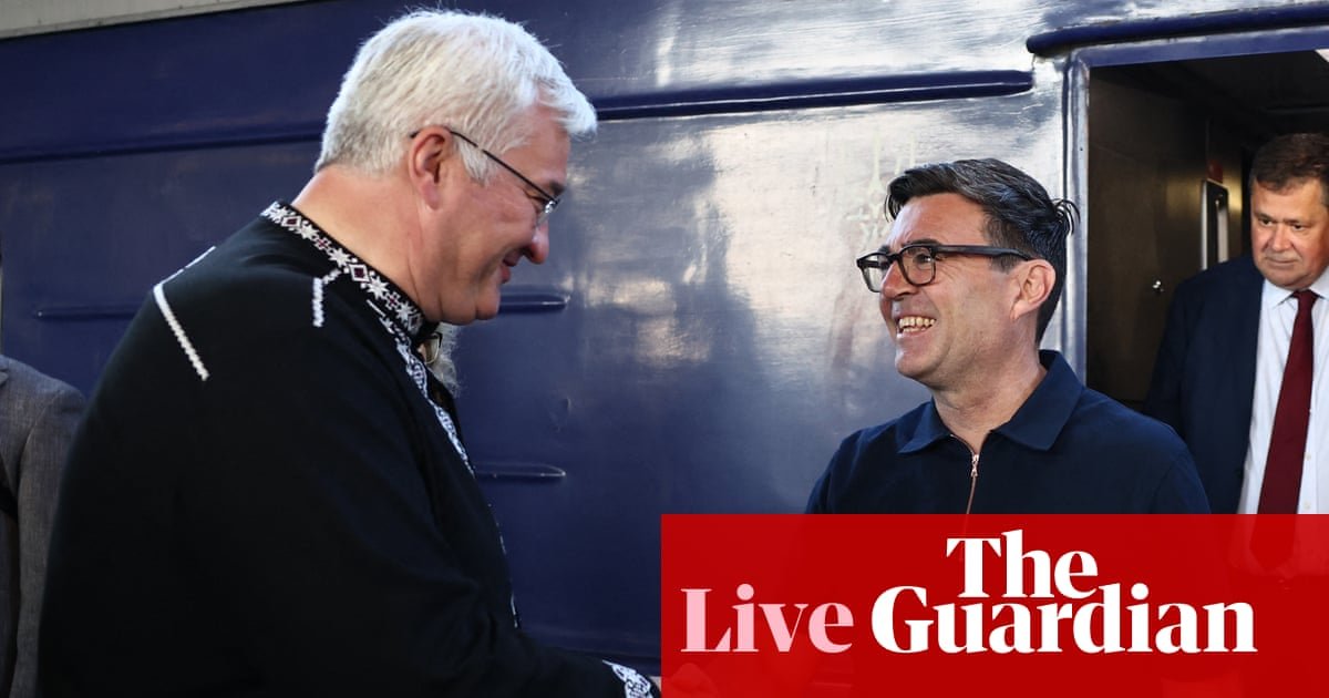 Andy Burnham arrives in Ukraine with plans to share UK blueprints for long-range missiles – Europe live