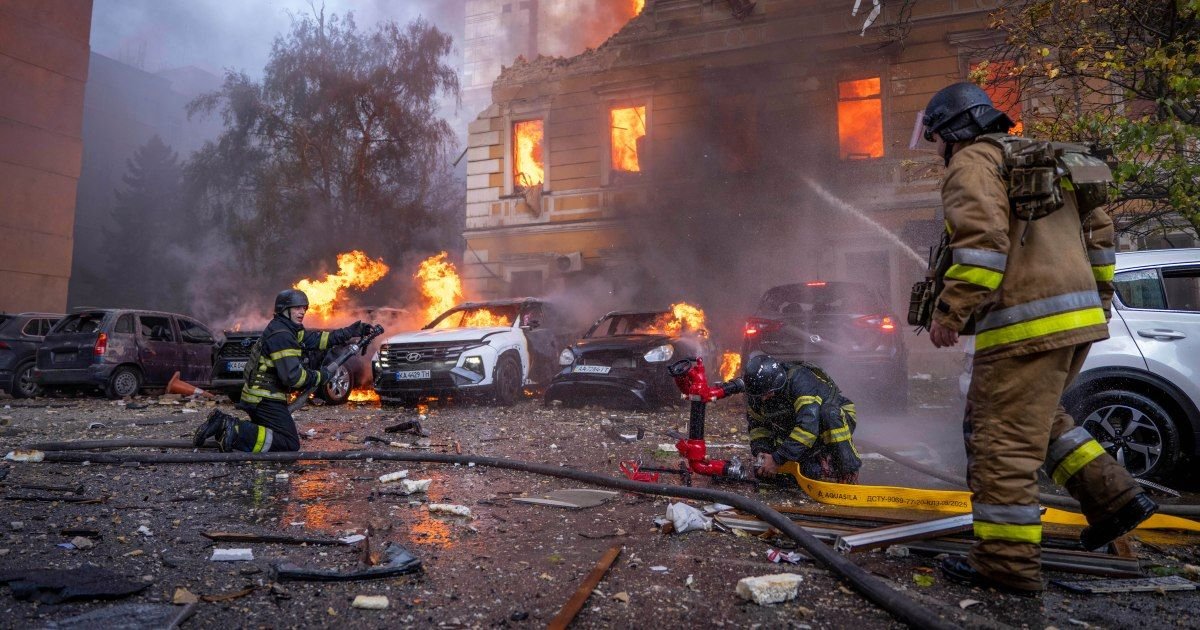 Russia pounds Ukraine’s Kyiv after deadly strike on Academy of Sciences