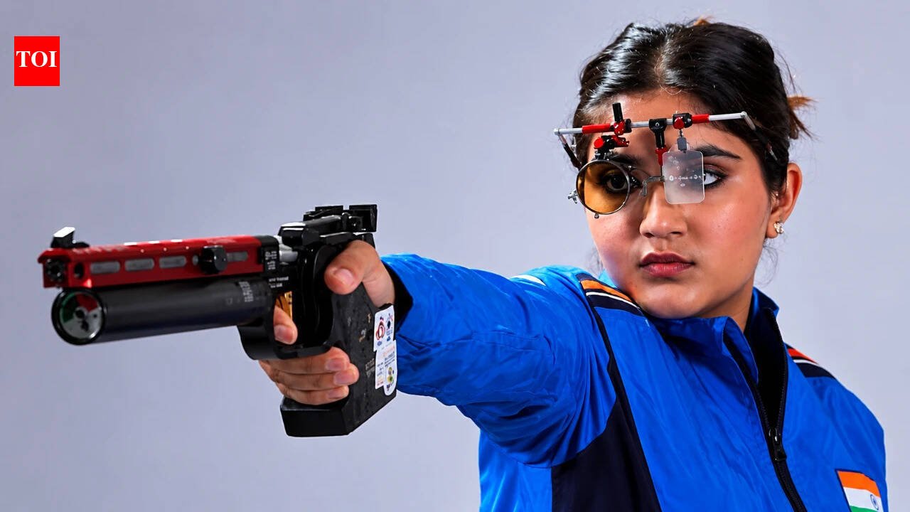 India finish fifth in women’s 25m pistol team event; Esha Singh makes final, Manu Bhaker misses out
