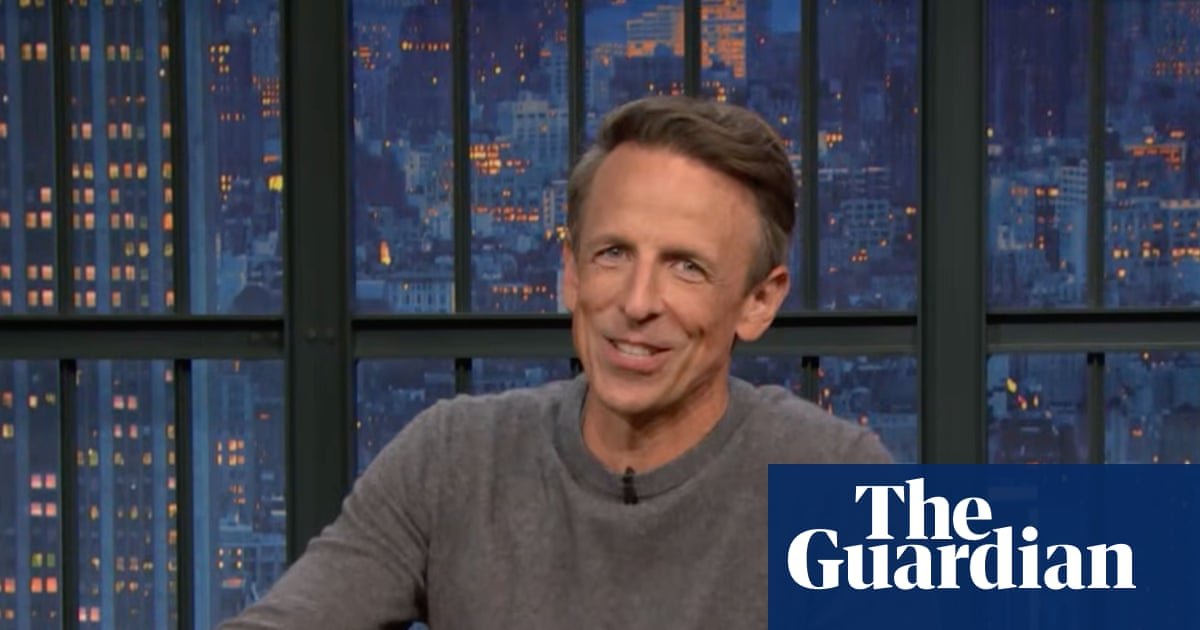Seth Meyers on Trump canceling $1bn in federal funds: ‘Is he adding a waterslide to the reflecting pool?’