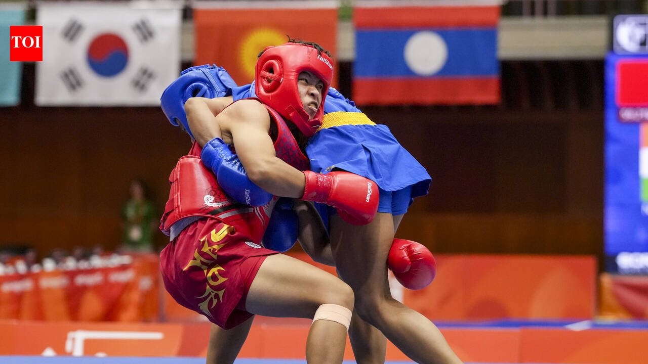 Roshibina Devi wins silver, falls short against China's Xiaoyu in final
