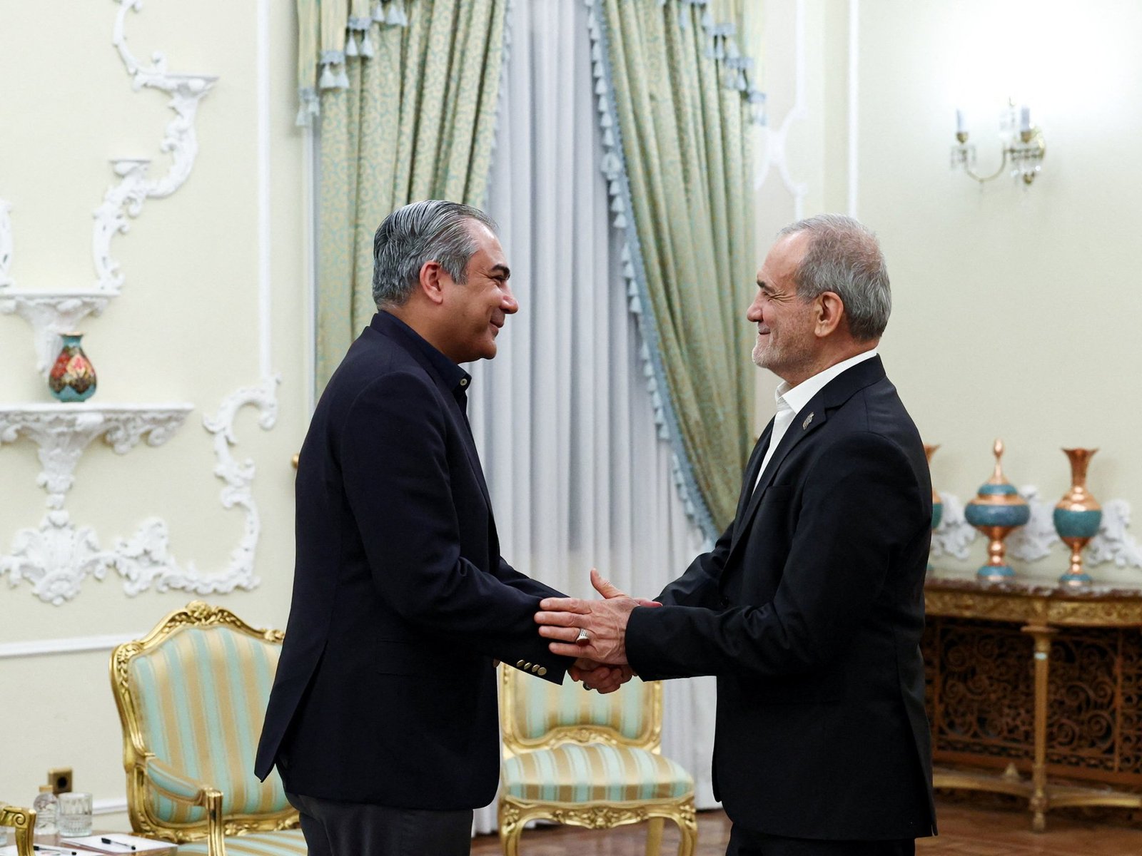 Iran’s Pezeshkian meets Pakistan’s Naqvi in Tehran as tensions with US rise