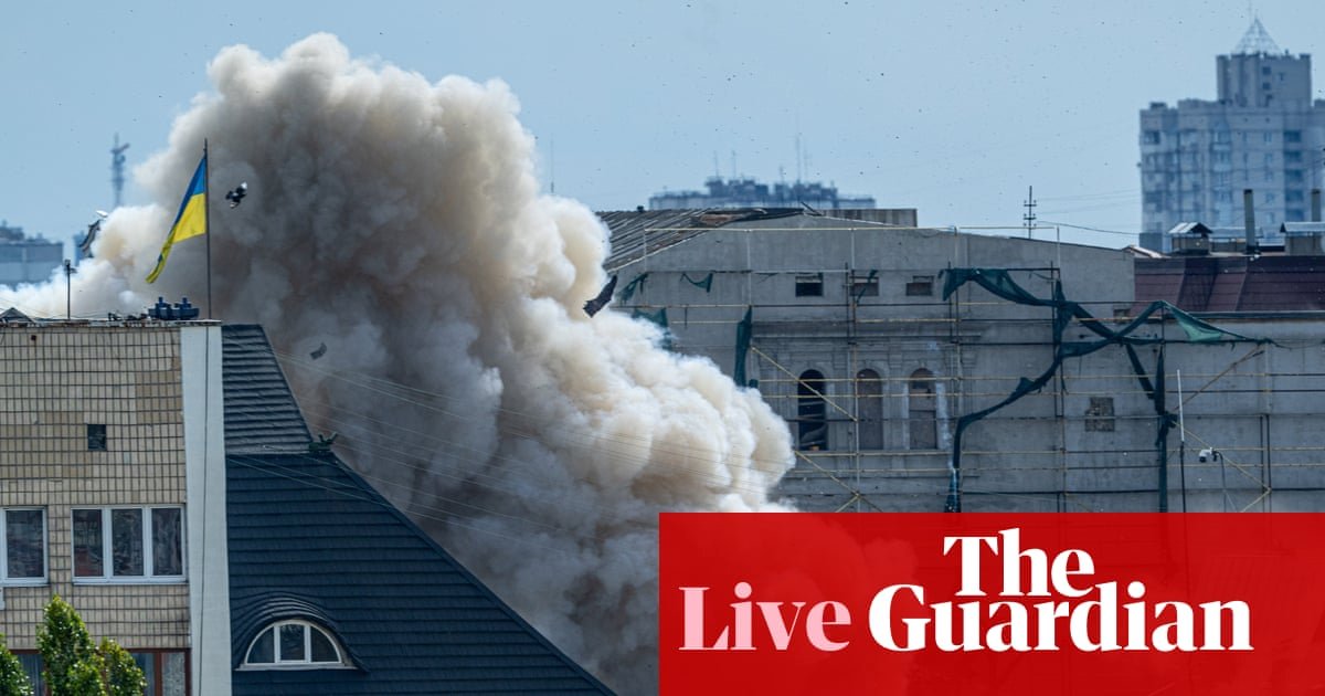 Russian drone strike on Ukraine’s security services HQ is a ‘major escalation’, says Ukraine’s foreign minister – Europe live
