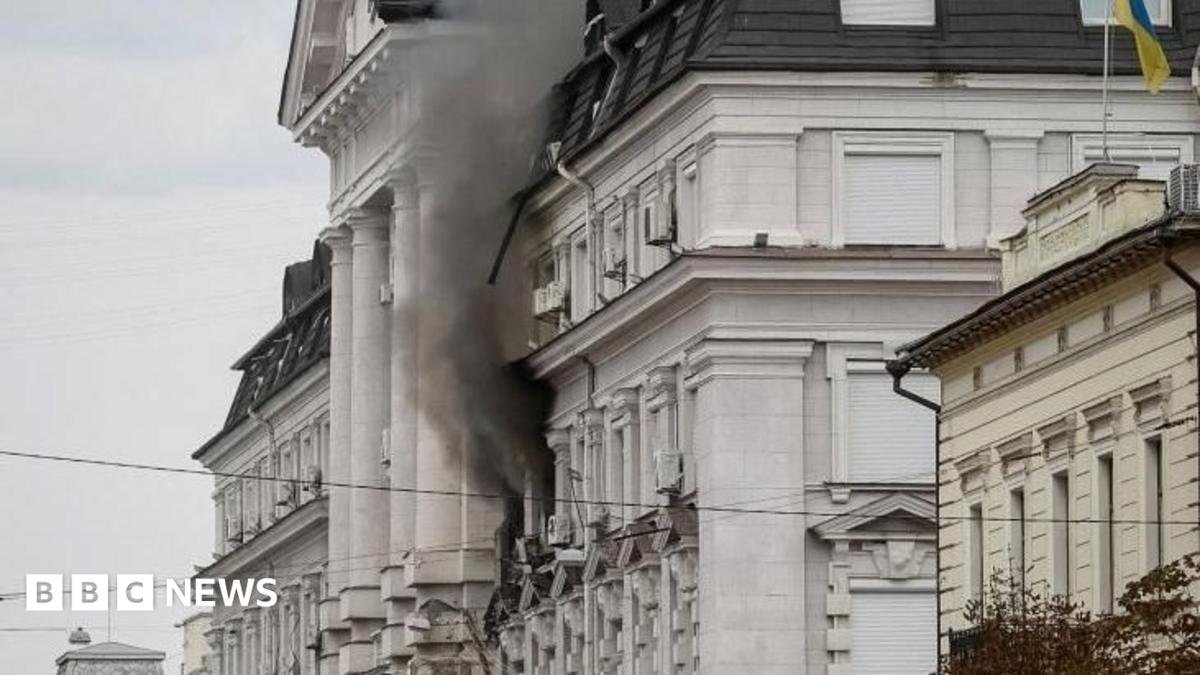 Russia hits Ukrainian security headquarters in drone attack, Zelensky says