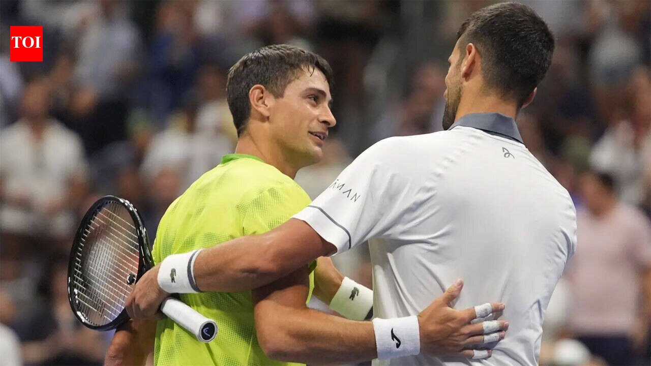 US Open: Mariano Navone wins battle as Novak Djokovic’s body says no