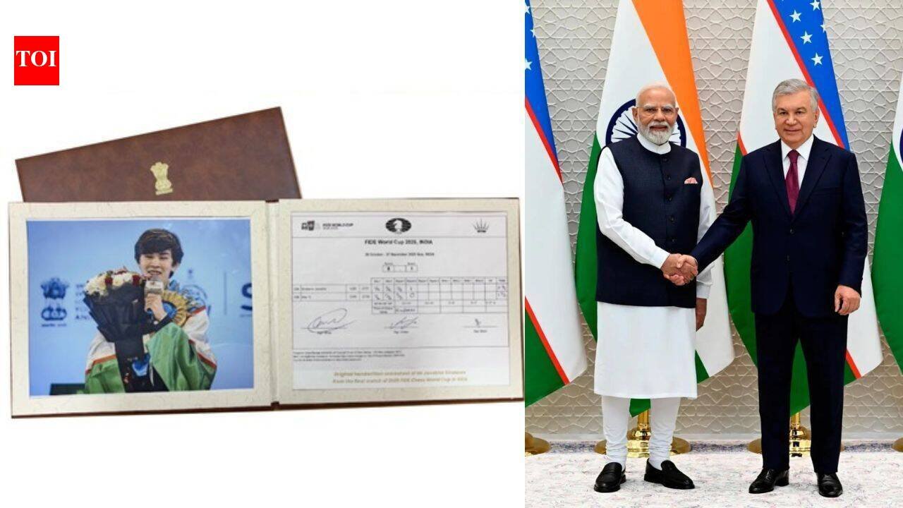 'Chess diplomacy': AICF chief on PM Modi gifting Sindarov’s WC sheet to Uzbek prez