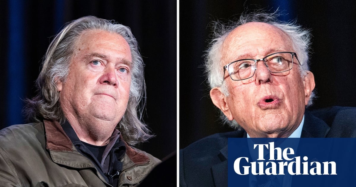 Bernie Sanders and Steve Bannon call for curbs on AI at ‘pro-human’ summit
