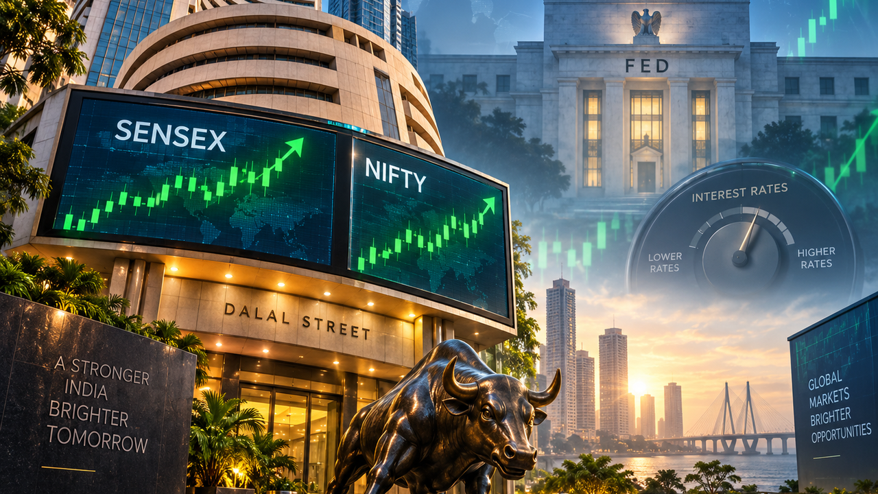 Sensex rises 333 points, Nifty closes above 23,200; all eyes on Fed meet outcome. What to expect?