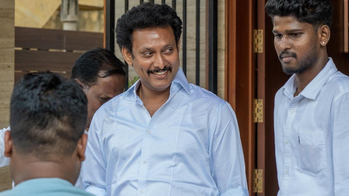 Former School Education Minister Anbil Mahesh questioned by CCB Police