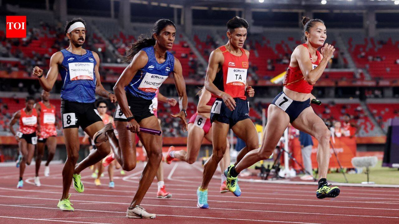 0.08 seconds! India hold off Vietnam to win mixed 4x400m silver at Asiad