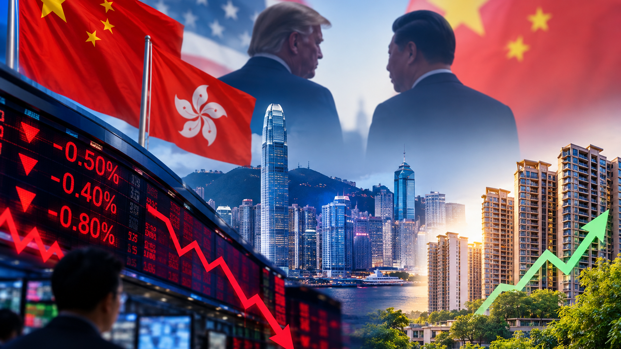 Global Market: China, Hong Kong stocks fall as investors temper Trump-Xi meeting hopes; property shares gain