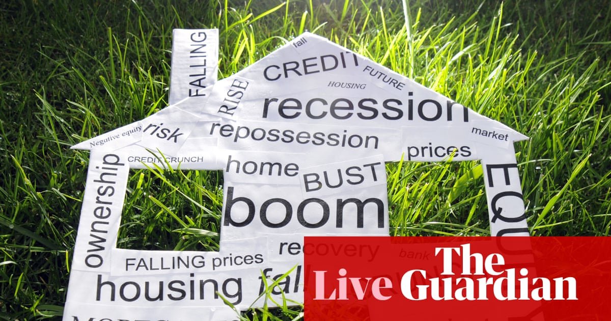 First annual fall in UK house prices since November 2023, in ‘subdued’ market – business live