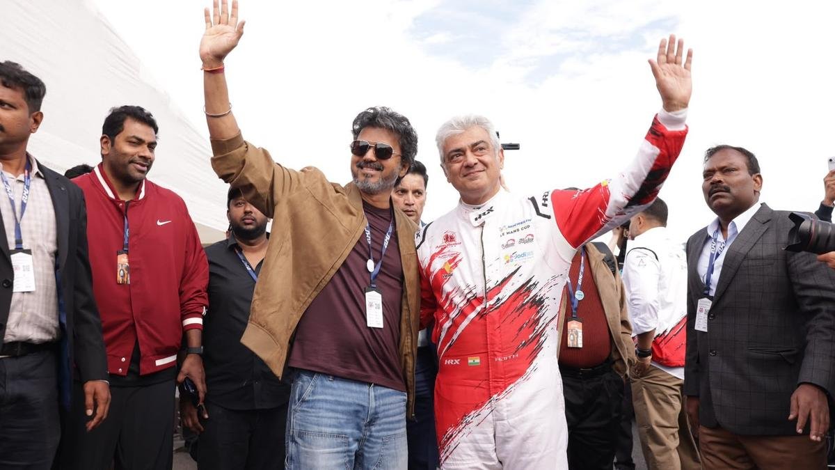 T.N. Chief Minister Vijay flags off Silverstone motor race in U.K. as actor Ajith competes