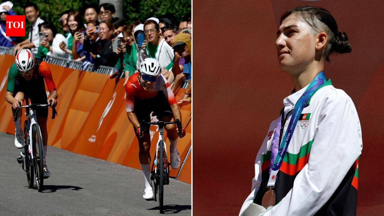 Attacked with stones, trained disguised as man: Afghan cyclist wins Asiad silver