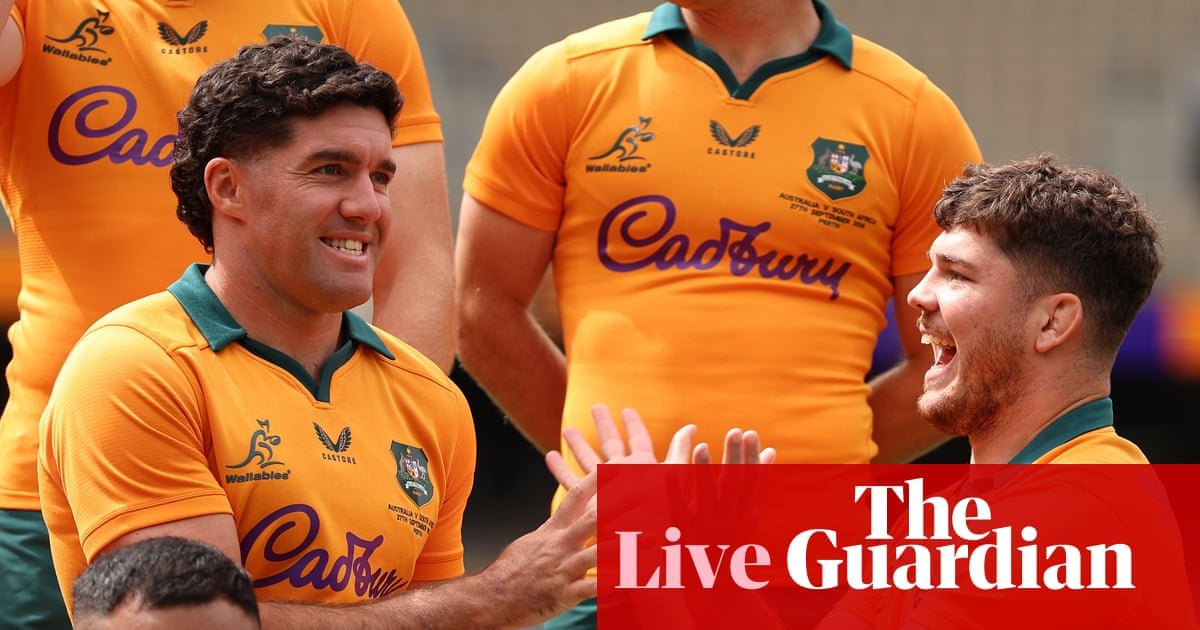 Australia v South Africa: international men’s rugby union Test – live