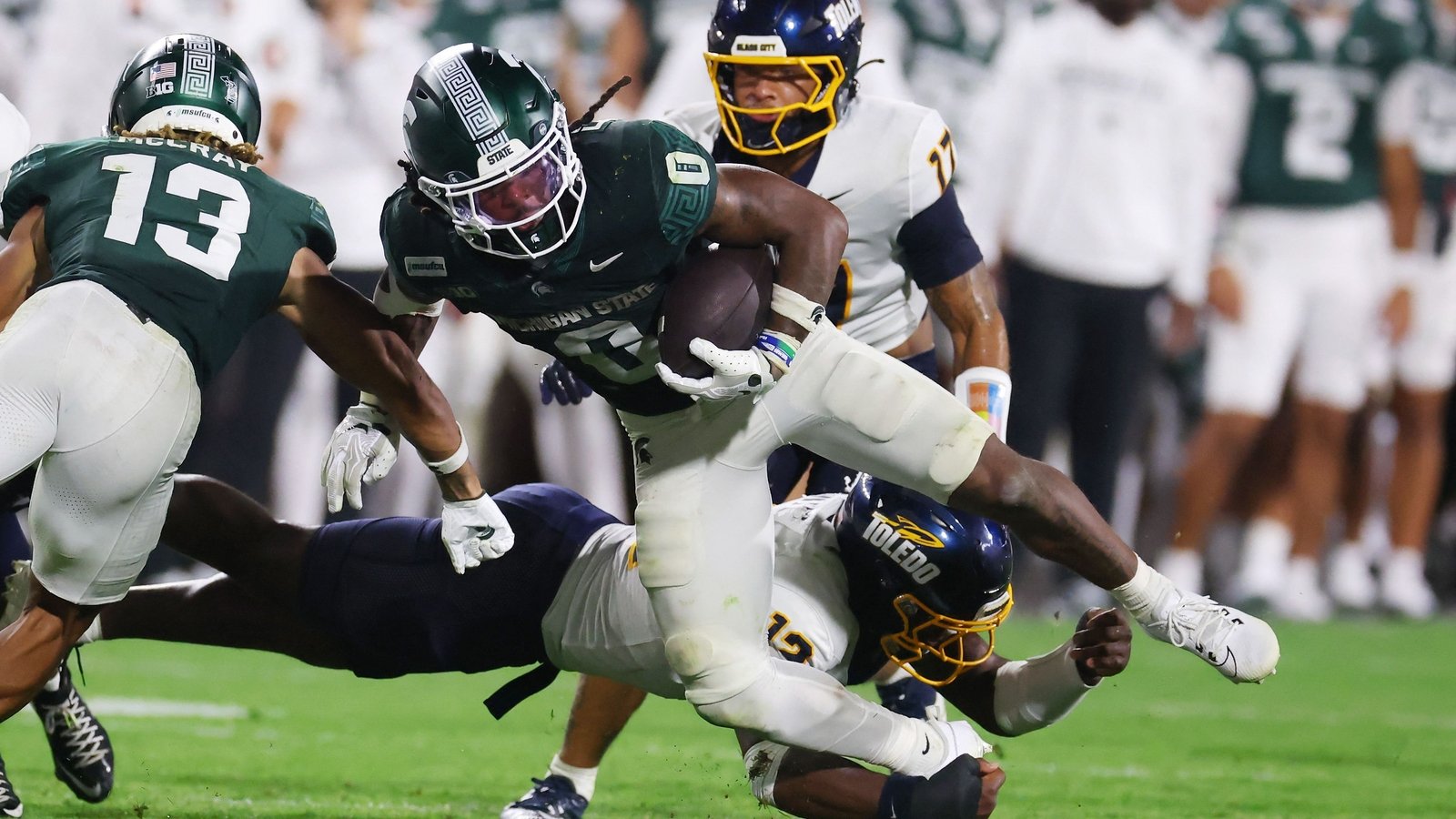 What happened to Cam Edwards? Michigan State RB's latest update after injury scare against Nebraska