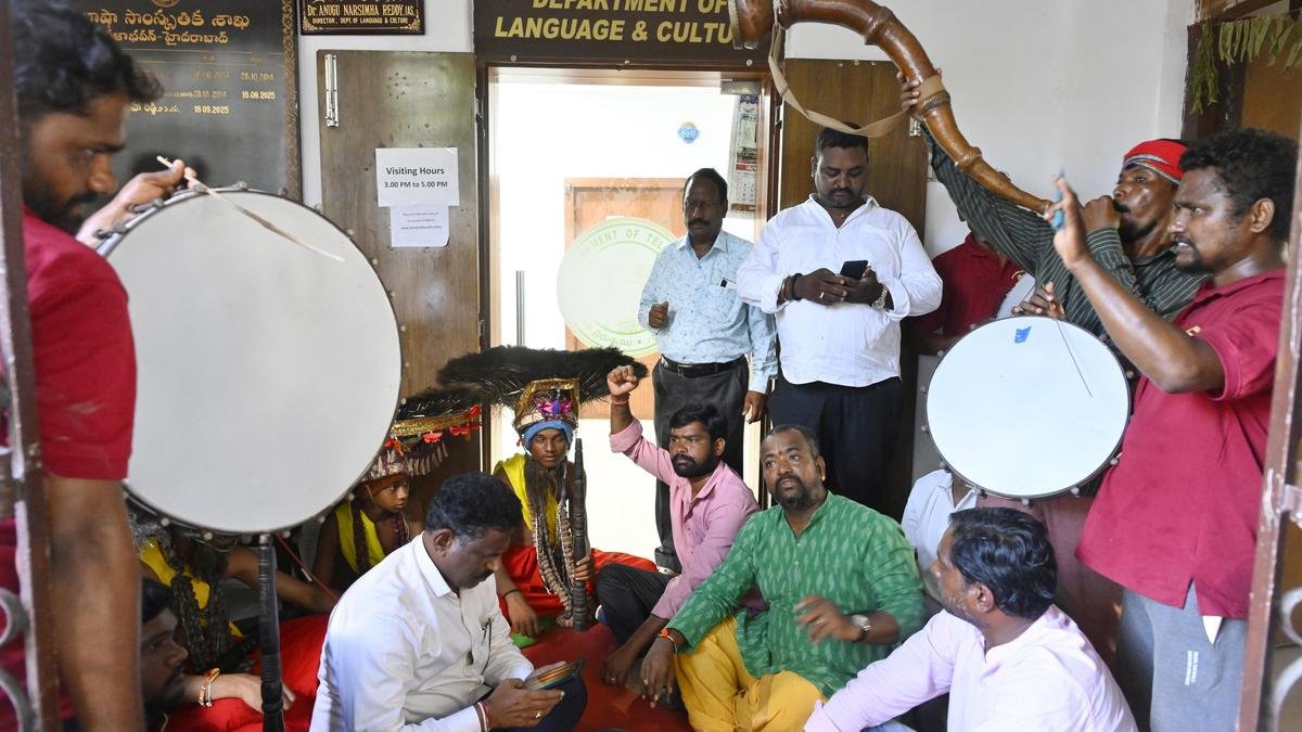 Blowing the trumpet for Rs. 12 crore pending bills: Telangana artistes demand unpaid wages for performances at government events