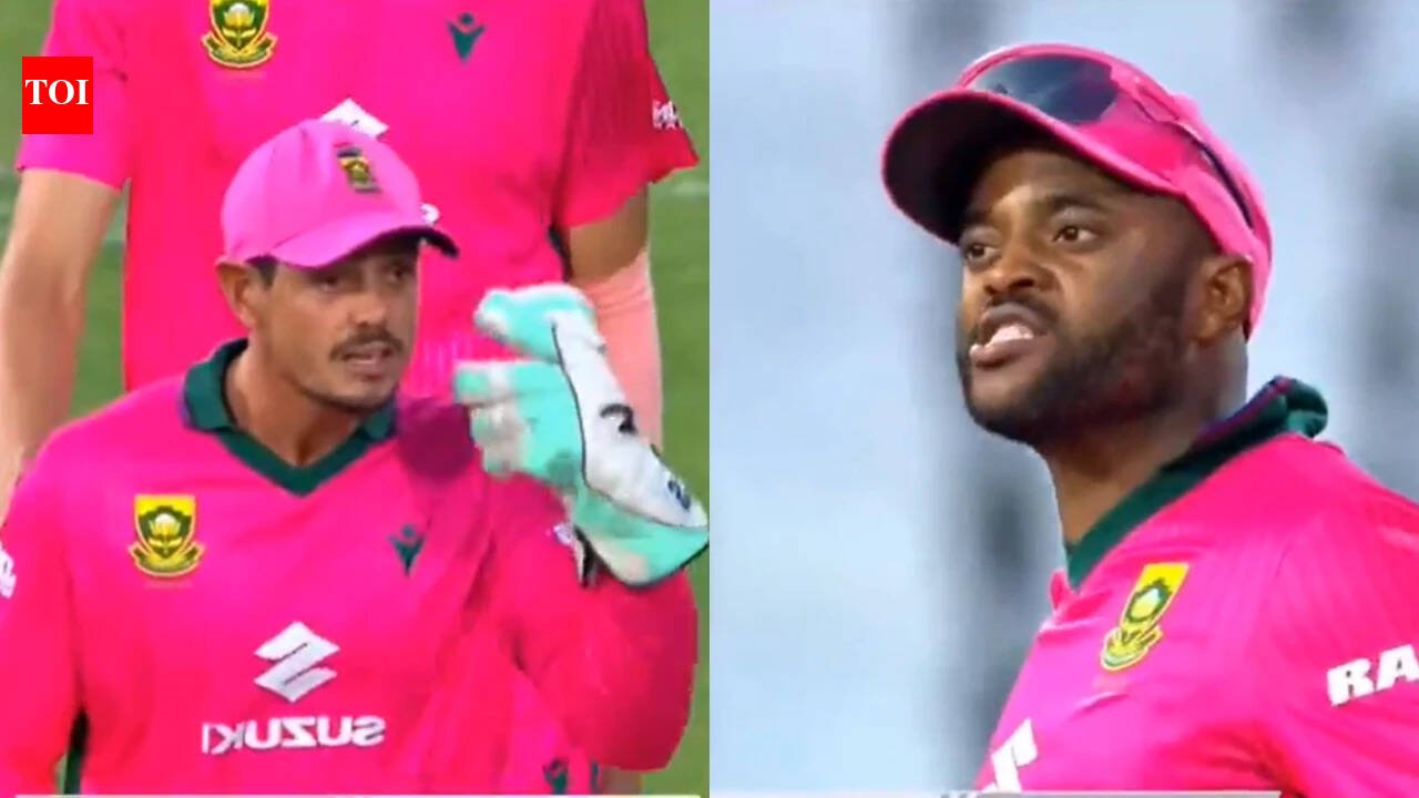 Watch: Temba Bavuma, Quinton de Kock involved in heated exchange