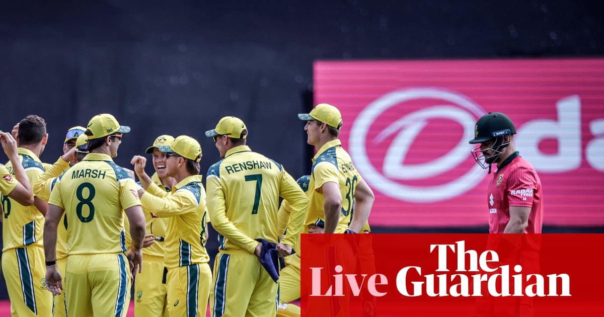 South Africa v Australia: second men’s one-day cricket international – live