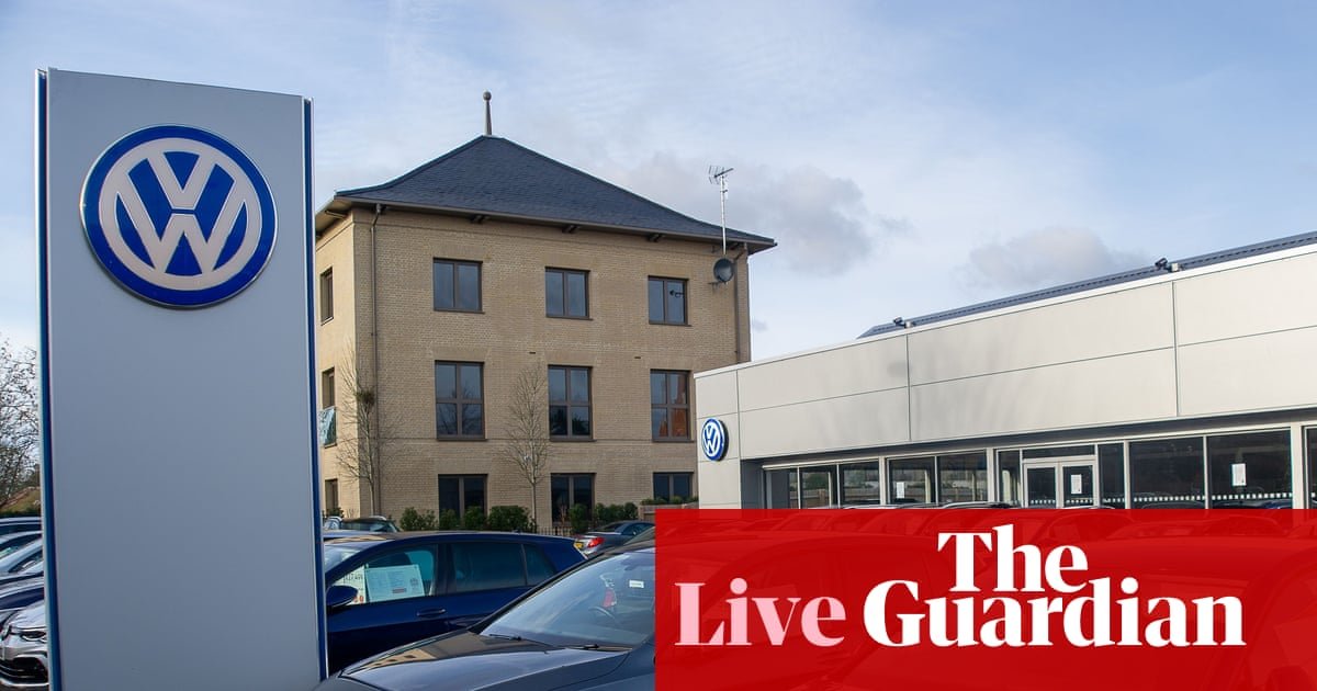 UK car sales hit eight-year high in August; Volkswagen approves another 50,000 job cuts – business live