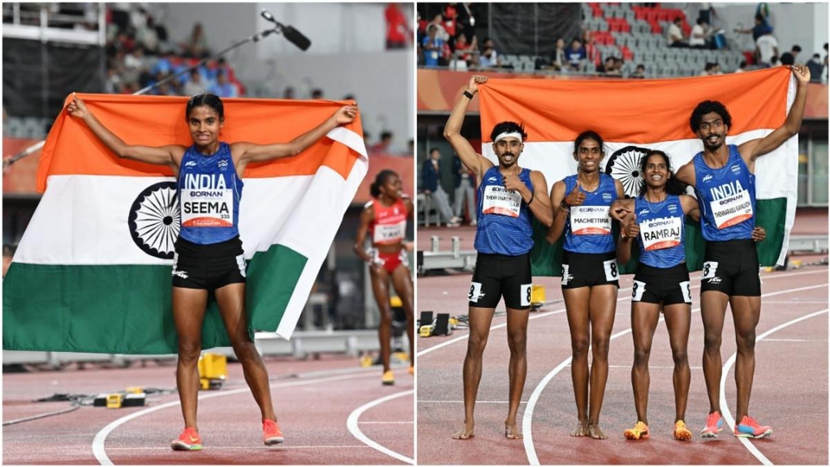 Asian Games 2026 LIVE: Seema wins bronze in women's 10,000m final; 4x400m mixed relay team wins silver