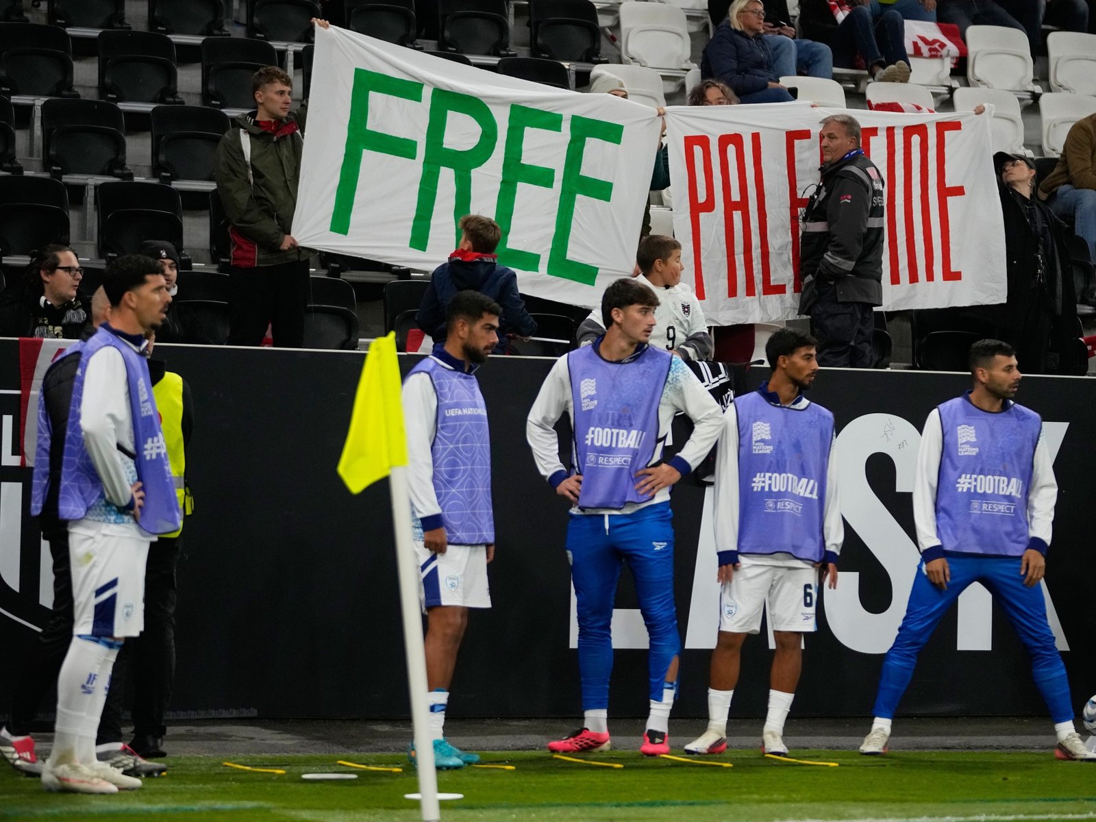 Israel’s Abu Farchi sent off for gun celebration in Nations League match