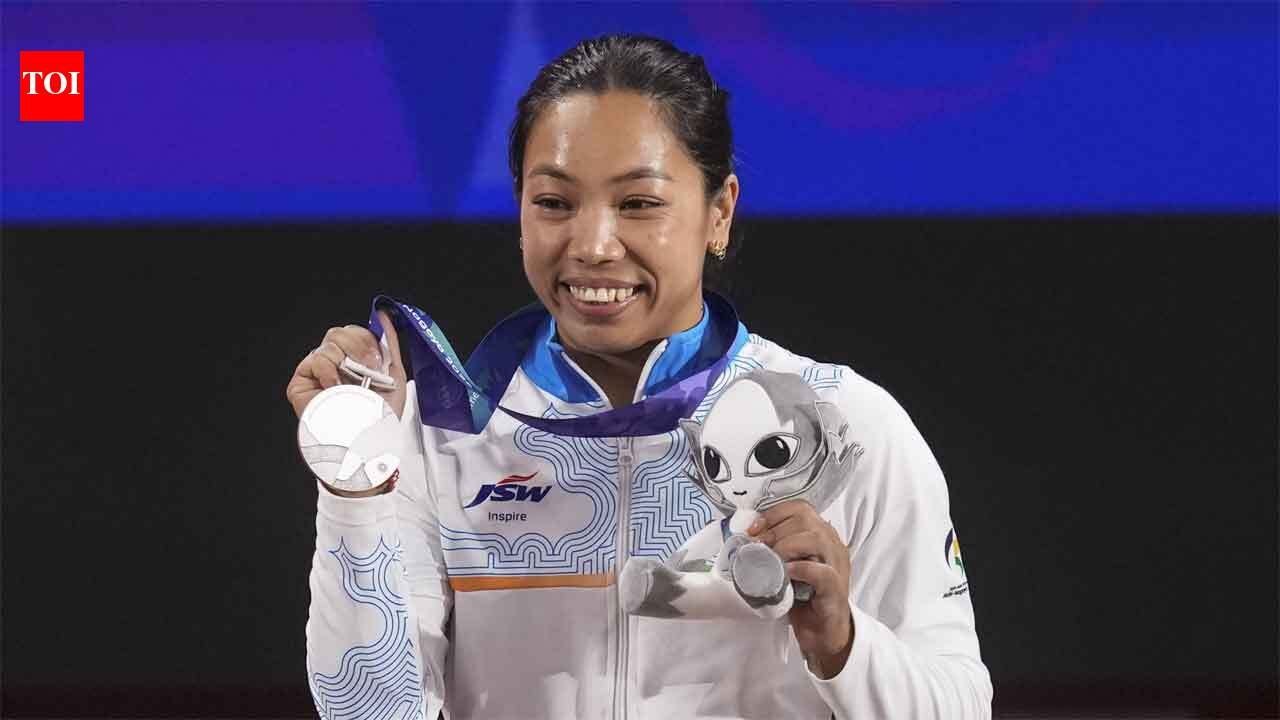 Mirabai Chanu wins maiden Asian Games medal, bags silver in 49kg category