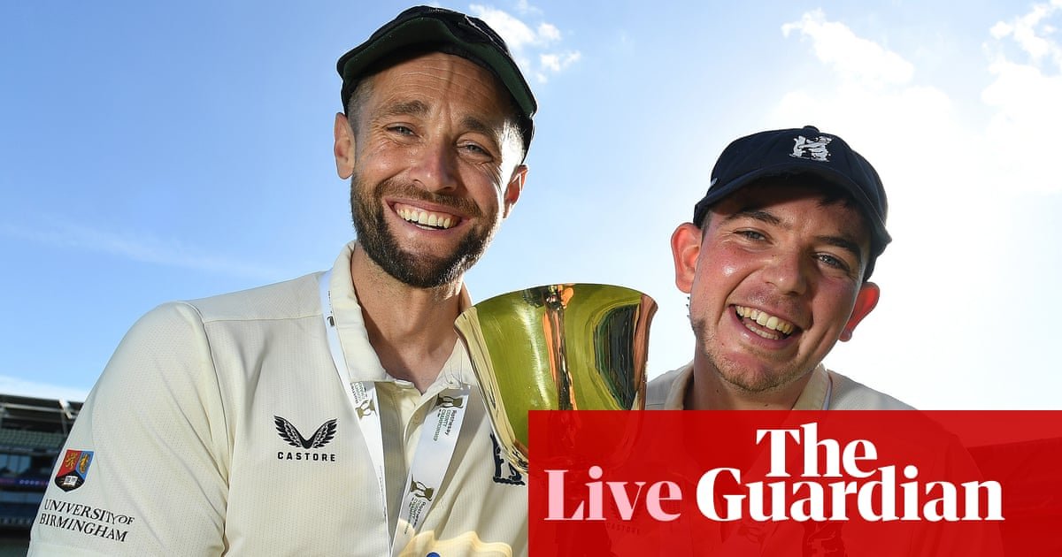 Warwickshire celebrate title and more from the County Championship final day – live
