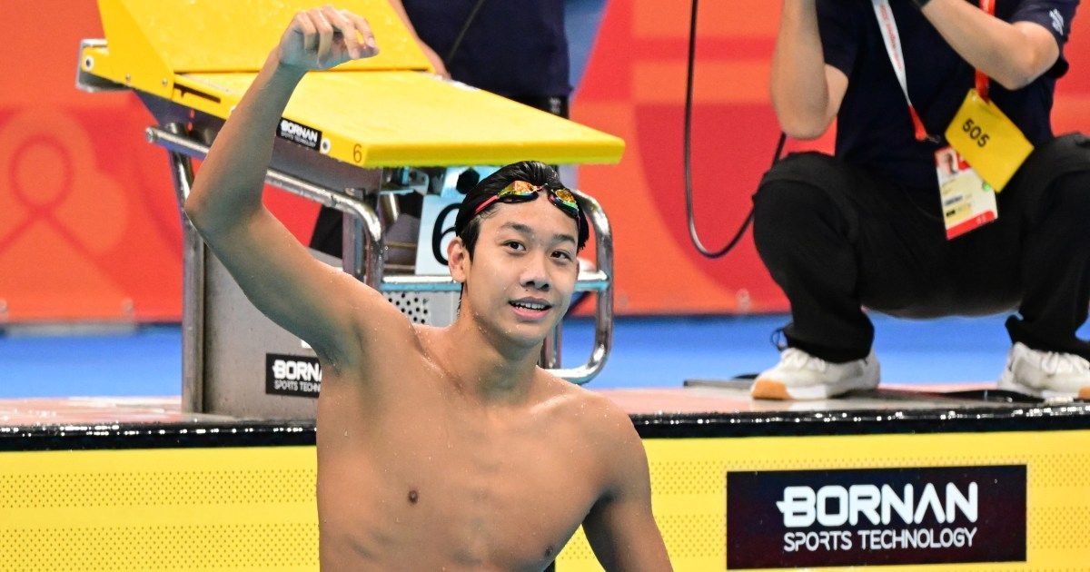 China swimmer makes Asian Games history as Thai sprinter wins track 100m