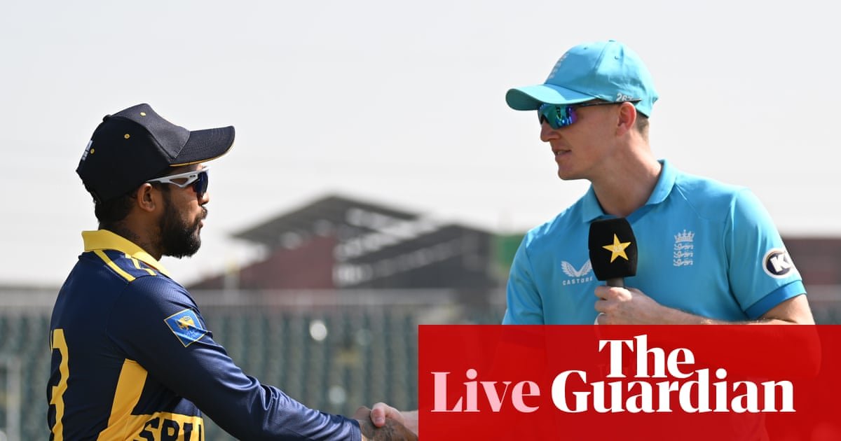 Sri Lanka v England: men’s tri-series cricket one-day international – live